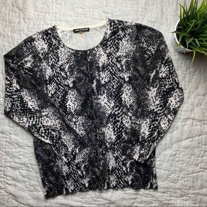Cable & Gauge Snake Print Cardigan